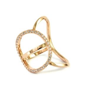 Swarovski Flash Gold-plated Crystal Ring